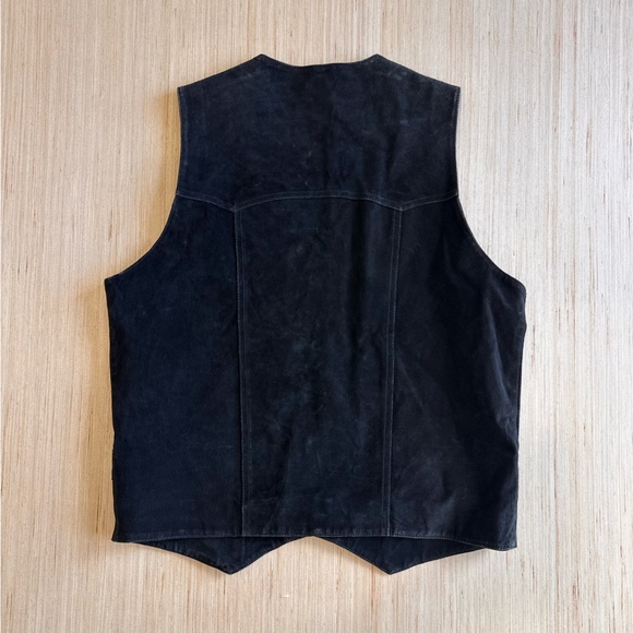 Vintage Cripple Creek Men’s Western Suede Leather Vest - Picture 3 of 6
